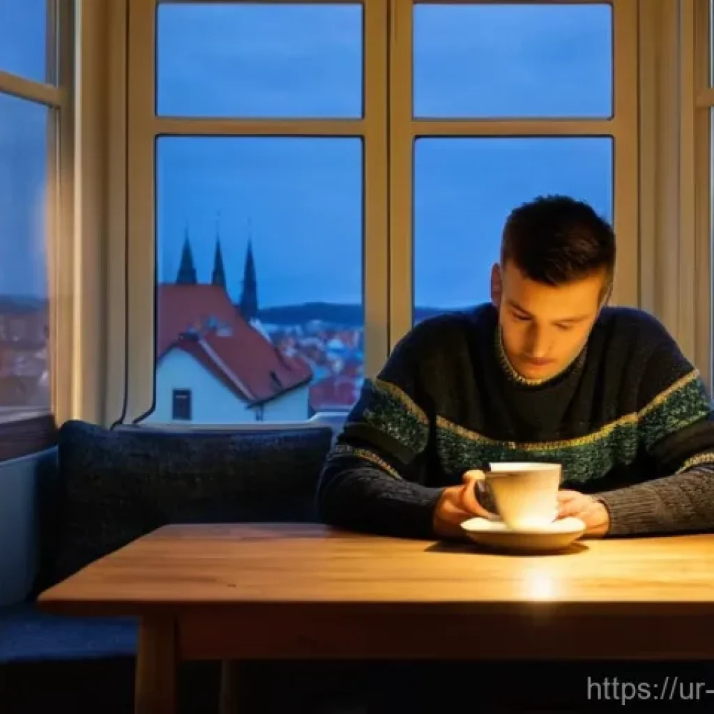 체코의 경제 위기 사례 - **Prompt for Energy Price Impact:**
"A young Czech individual (male or female, early 30s) sits a...